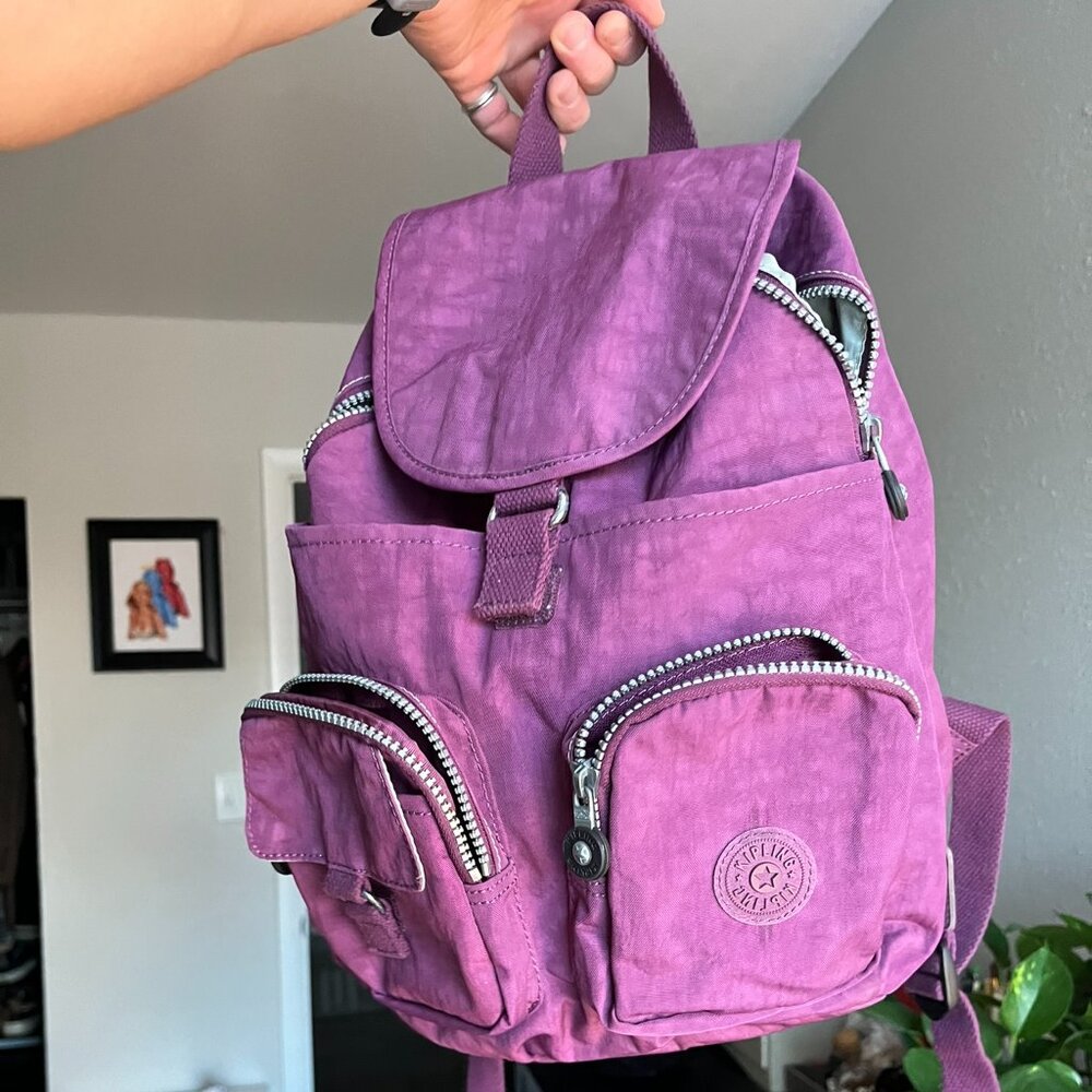 KIPLING LARGE FIREFLY BACKPACK BP3366 - PURPLE